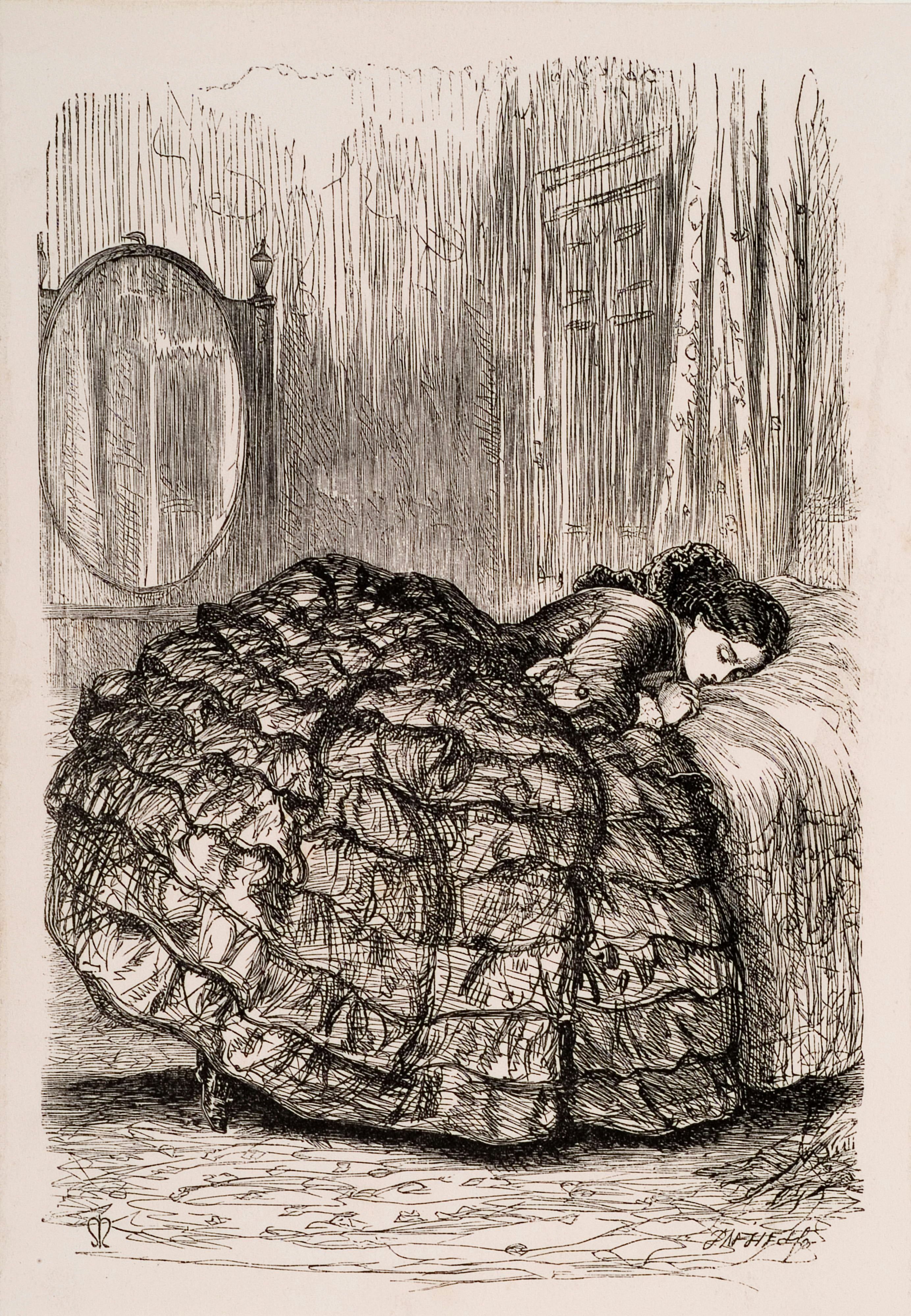 Framley Parsonage - Was it not a Lie?,1860. John Everett Millais (d.1896) and Dalziel Brothers